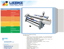 Tablet Screenshot of liebke-werbung.de